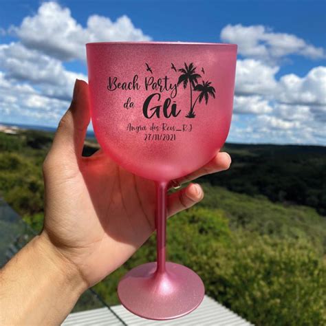 Kit 60 Taças de Gin Gim Degradê Bicolor 580ml Personalizadas