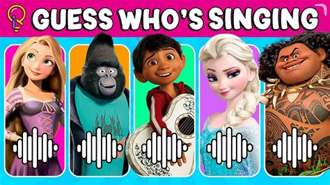 Guess Who S Singing Disney Song Quiz Challenge Elsa Coco