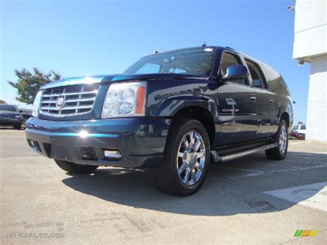 2005 Rip Tide Blue Cadillac Escalade Esv Platinum Awd 53327894 Photo