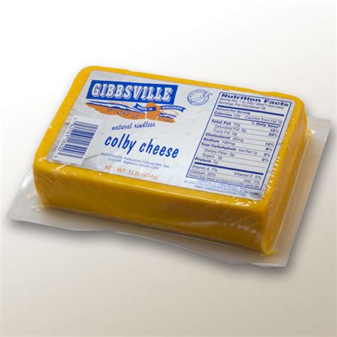 Gibbsville Colby Cheese Natural Rindless