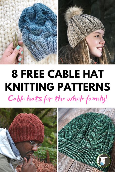 Free Cable Hat Knitting Patterns Blog Nobleknits