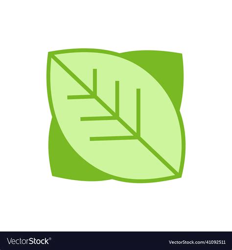 Carbon Neutral Icon Logo Leaf Royalty Free Vector Image