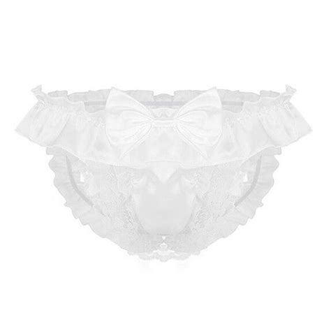 Sissy Men Satin Lingerie Lace Thongs G String Panties Bikini Briefs Underwear EBay