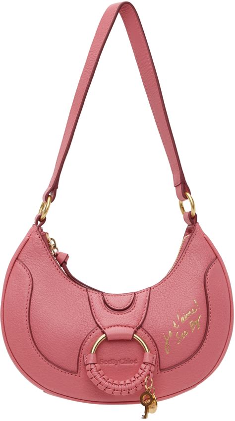 Pink Hana Half Moon Bag By See By Chlo On Sale