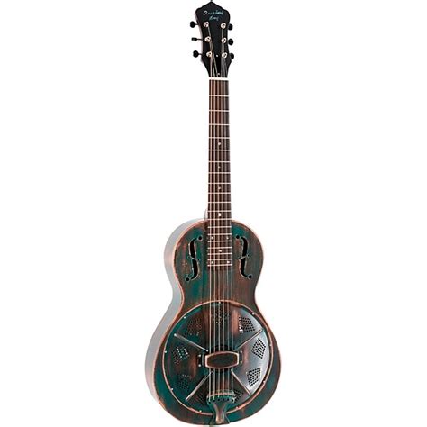 Recording King RM 993 Metal Body Parlor Resonator Guitar Distressed