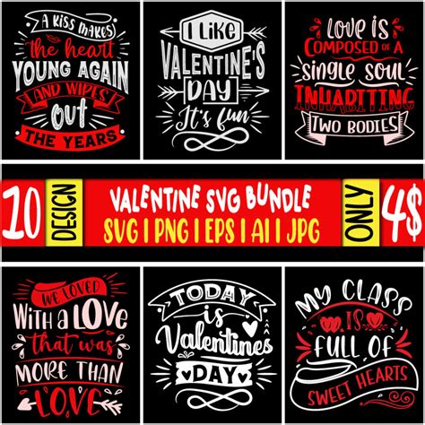 Valentines Day T Shirt Design Svg Bundle Masterbundles