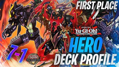 Yu Gi Oh 1ST PLACE 7 1 HERO DECK PROFILE OTS YouTube