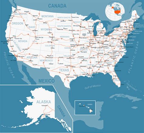 map   usa