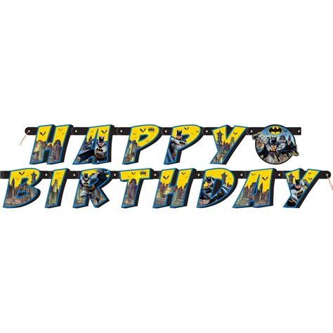 Batman Birthday Banner 6 Ft 1ct