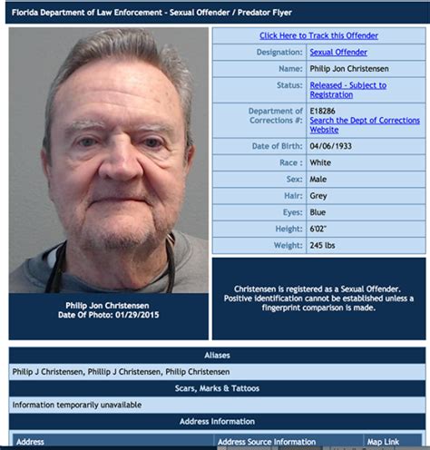 Registered Sex Offenders South Beaches Space Coast Daily