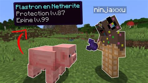 Minecraft Mais Les Cochons Donnent Du Stuff Cheaté Youtube