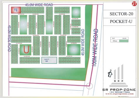 Layout Plan Of Yamuna Expressway Sector 20 Pocket U HD Map Ecotech