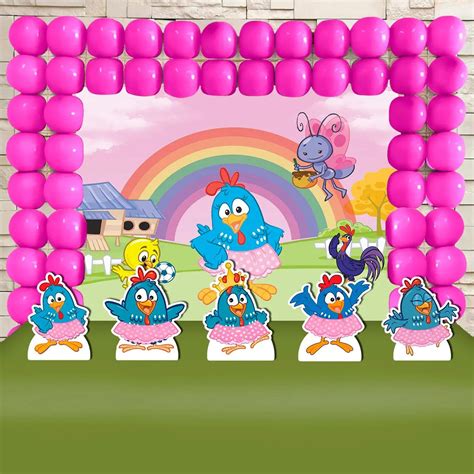 Arco De Balão Da Galinha Pintadinha - Decoração De Balão Da Galinha Pintadinha - Últimas Decoração
