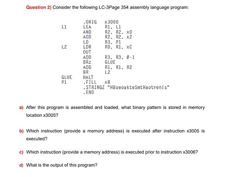 Solved Question Consider The Following Lc Page Chegg