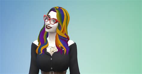 Mod The Sims Rainbow Hair For Any Gender