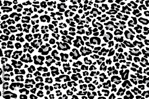 Texture Repeating Seamless Pattern Snow Leopard Jaguar White Leopard