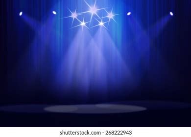 Blue Stage Background Stock Illustration 359547011