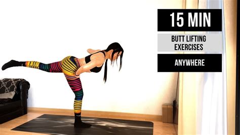 🍑15 Min Butt Lifting Exercises Anywhere At Home Shape Your Booty Workout No Equipment