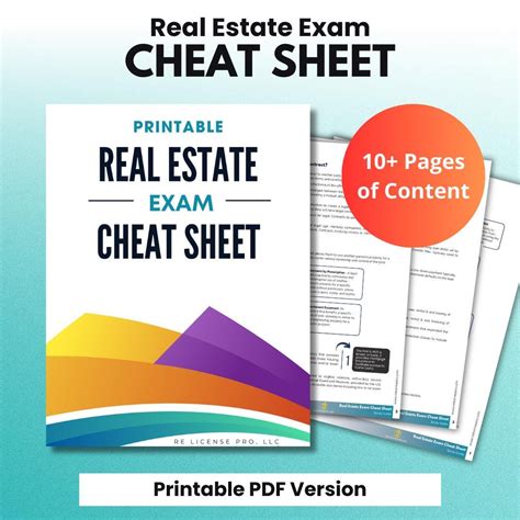 Real Estate Pocket Guide Cheat Sheet