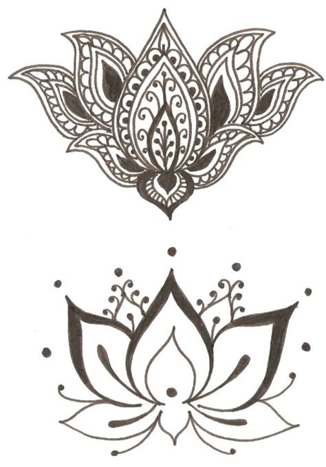 Tribal Flower Drawing at PaintingValley.com | Explore collection of ...