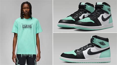 Air Jordan 1 High Green Glow Matching Shirt Outfit