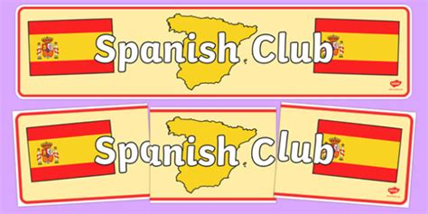 FREE! - Spanish Club Display Banner (teacher made)