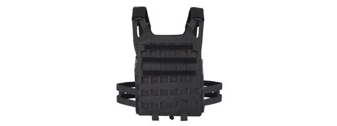 Lancer Tactical Lightweight Spc Laser Cut Tactical Vest Black