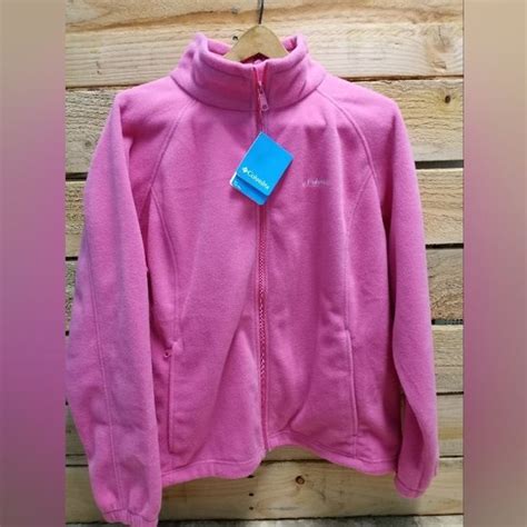 Womans Columbia Zip Up Fleece Pink Size 2x Clothes Design Women