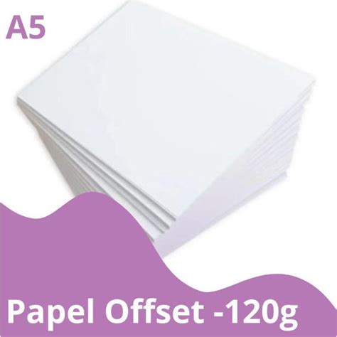 Papel Offset Sulfite 120g A5 1000 Folhas Shopee Brasil