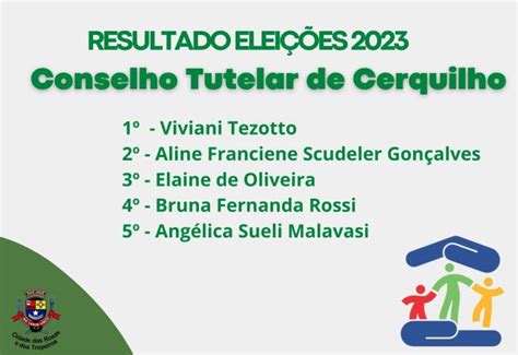 Not Cia Prefeitura De Cerquilho Divulga O Resultado Das Elei Es