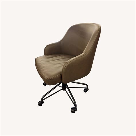 West Elm Saddle Marriott Office Chair - AptDeco