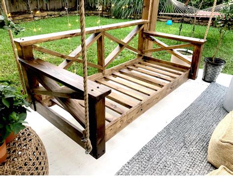 Diy Porch Swing A Step By Step Guide For Under 300 Life By Leanna Diy Porch Swing Bed