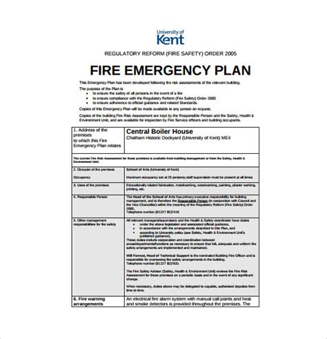 16 Emergency Plan Templates Free Sample Example Format Download