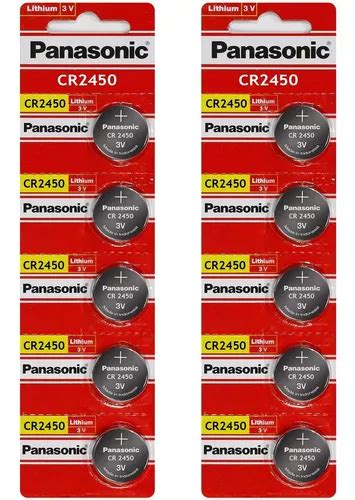 10 Pilas De Litio Panasonic Cr2450 De 3 V Envío gratis