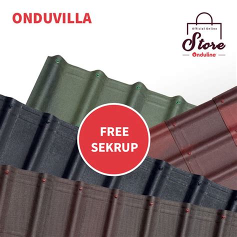 Jual Genteng ONDUVILLA Paket 15 Pcs 106 X 40 Cm FREE 75 Speedy