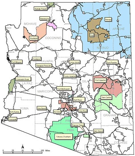 Indian Reservations In Arizona Map - Maping Resources