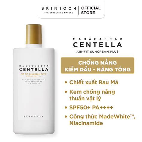 Kem Ch Ng N Ng Skin Madagascar Centella Air Fit Suncream Plus Spf