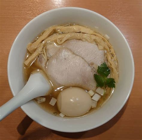 『トビウオ塩らぁ麺 味玉』らぁ麺 はやし田 池袋店のレビュー ラーメンデータベース