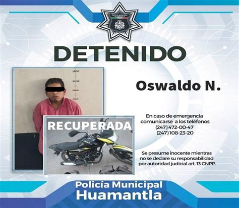 Recuperan policías municipales de Huamantla motocicleta con reporte de