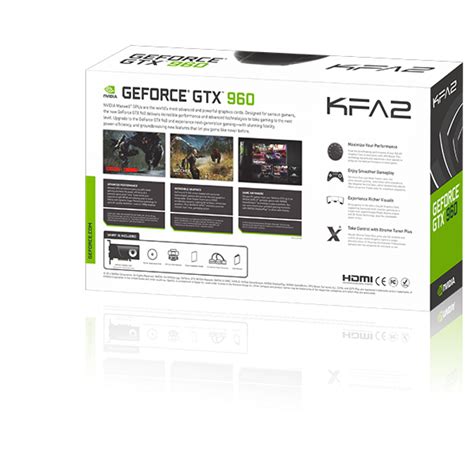 KFA2 GEFORCE GTX 960 EXOC White 2GB 900 Series Graphics Card