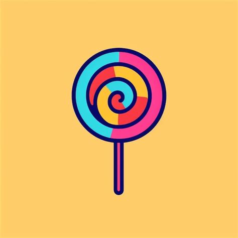 lollipop candy logo jelly  vectors psds