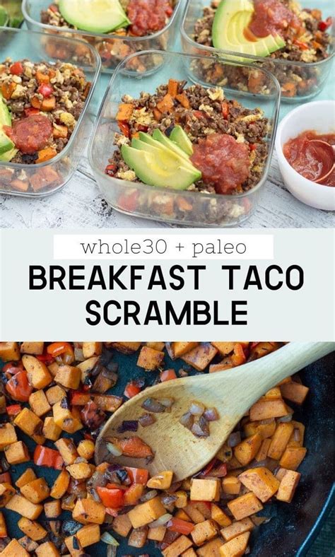 Wholesome Whole30 Breakfast Taco Scramble A Perfect Meal Prep Option