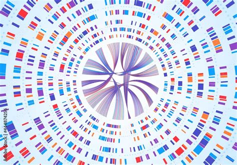 Genome Infographic Dna Sequence Visualization Genetic Mapping Gene