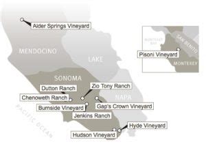 Patz Hall Vineyard Map California Wine Fan