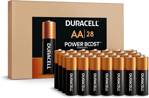 Duracell Coppertop AA Batteries 28 Count Pack Double A Battery With