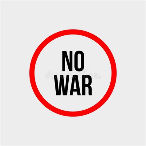 Stop War Icon Vector Illustration Sign Of Stop The War Symbol With