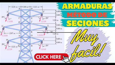 Armaduras método de secciones ejercicios 6 65 y 6 66 estática de Beer