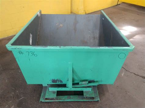 1/2 CUBIC YARD SELF-DUMPING TRASH HOPPER: STOCK #13278