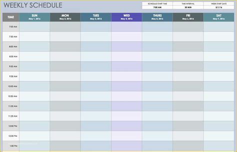 excel work schedule template   weekly employee shift schedule