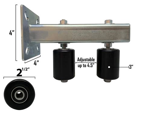 Adjustable Slide Gate Dual Guide Rollers For Sliding Rolling Gates 3